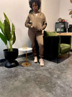 Load image into Gallery viewer, HENLEY Hoodie &amp; Jogger Set in JAVA (S-L)
