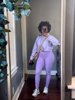 Load image into Gallery viewer, ASHTON Cropped Hoodie Jacket in Lavender (S-3XL)
